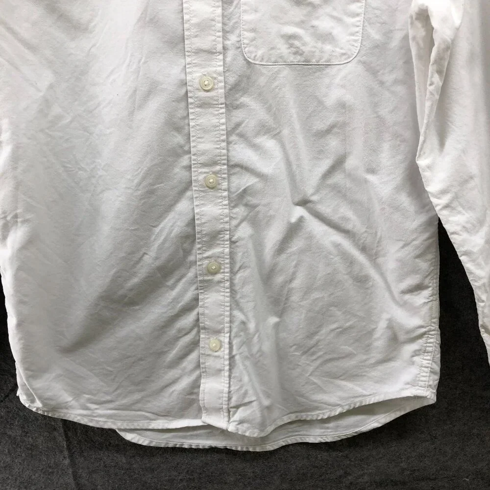 Children's Place Boys XXL 16 White Long Sleeve Button Down Shirt‎ Cotton Pocket